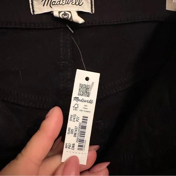 Madewell Curvy high rise skinny jeans black size 27 petite - Picture 4 of 5
